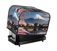 Housse de grille-pain Mt. Fuji au début du printemps, adaptée pour un design à large fente, avec sac de rangement latéral, facile à nettoyer, résistant à la poussière, adapté pour la cuisine.