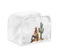 Housse de Grille-Pain Plantes Vertes Toile Polyester-Résistante aux déchirures,anti-poussière,lavable avec Convient aux grill-pains 2 et 4 tranches, Protège l'appareil contre la saleté et les rayures