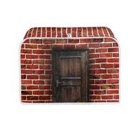 Housse de Grille-Pain Porte Brune Toile Polyester - facilement pliable pour rangement,Durable et lavable,Parfait pour grill-pains standards et extra-larges,garde Équipement Propre et intact