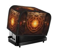 Housse de grille-pain rectangulaire à 2 tranches avec poches, lavable à la poussière et lavable en machine