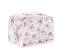 Housse de Grille-Pain Rose Clair Toile Polyester-facilement pliable pour rangement,Durable et lavable,Parfait pour grill-pains standards et extra-larges,garde Équipement Propre et intact