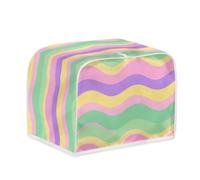 Housse de Grille-Pain Rose Et Jaune Toile Polyester-facilement pliable pour rangement,Durable et lavable,pour grill-pains standards et extra-larges,garde Équipement Propre et intact