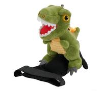 Housse de guidon amusante et sûre pour vélo d'équilibre pour enfants, protection entièrement enveloppée avec style dessin animé (vert)