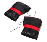 Housse de Guidon de Moto D’hiver en PU, Doublure Polaire Épaisse | Structure Double Couche, Ajustement Serré au Guidon, Protège du Vent et Garde les Mains Sèches