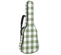 Housse de guitare acoustique souple avec 2 poches et boucle de suspension arrière pour guitare basse électrique classique de 101,6 cm, 104,7 cm, 106,7 cm, cerf vintage dans la forêt de pin, lune