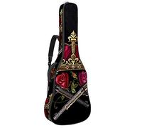 Housse de guitare, convient aux guitares folk et classiques de 39,40,41 pouces, nylon Oxford 600D étanche, épais antichoc