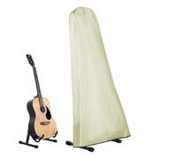 Housse de guitare - Housse de transport pour guitare folk | Housse de transport pour guitare, fermeture éclair, imperméable, nylon beige avec revêtement acrylique argenté, protège de la poussière et d