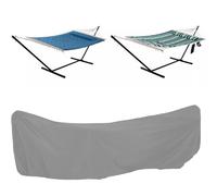 Housse de Hamac Extérieur ,420D Oxford Bâche de Protection pour Hamac Chaise pour Exterieur Voyage Camping Balcon, Imperméable Couverture Adaptée pour Hamacs de Jardin(Size:446*140*97cm,Color:gris)