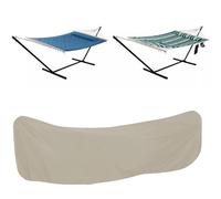 Housse de Hamac Extérieur ,420D Oxford Bâche de Protection pour Hamac Chaise pour Exterieur Voyage Camping Balcon, Imperméable Couverture Adaptée pour Hamacs de Jardin(Size:370*140*93cm,Color:beige)