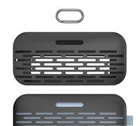 Housse de Haut-Parleur en Silicone Geekria Compatible avec Bose SoundLink Flex Gen 1, Protection Douce, étui de Transport pour Enceintes Portables avec Crochet pour Porte-clés (Noir)