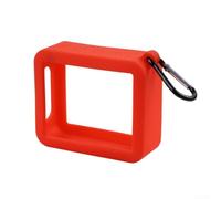 Housse de haut-parleur en silicone pour JBL GO 2 - Protection audio portable - Antichoc - Housse en gel souple - Sac compact pour équipement de musique sans fil - Système audio extérieur (rouge)
