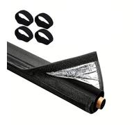 Housse de Isolation tuyaux de climatiseur 183 x 26 cm, gaine isolante flexible, Manchon Tube Isolant Oxford 600D pour mini-splits de climatisation centrale(Noir)