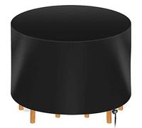 Housse de Jardin,Housse Mobilier Jardin ExtéRieure,420D Ronde Housse Protection Table Jardin, ImperméAble,Anti-UV, RéSistant à la DéChirure,pour Jardin Salon et Patio Mobilier Table de Jardin Ovale