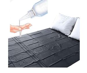 Housse De Jeu Imperméable En PVC Noir Pour Empêcher Le Matelas De Se Mouiller, Réutilisable Pour Éviter Que Les Boissons Ne Se Renversent