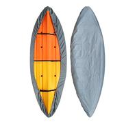 Housse de kayak imperméable d'extérieur - Résistante aux UV et protection contre la poussière pour kayak, canoë et planche à pagaie - Housse de bateau (gris foncé, taille L)