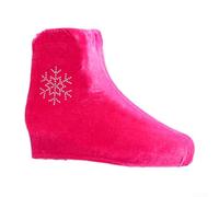 Housse de lame de patinage artistique en polaire pour absorber l'humidité et la saleté, doublure douce et épaisse pour la pratique quotidienne et les voyages (S, rose)