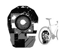 Housse de lavage de vélo - Protection pour freins à disque, protection contre l'huile | Imperméable aux débris de boue de route Mountain Bike prévention sans effort des éclaboussures excessives