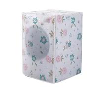 Housse de lave-linge et sèche-linge à tambour, 2 pièces, housse Machine laver, fermetures éclair en PEVA, imperméable, protection solaire chargement frontal, blanchisserie Pour machines(Transparent B)