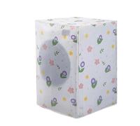 Housse de lave-linge et sèche-linge à tambour, 2 pièces, housse Machine laver, fermetures éclair en PEVA, imperméable, protection solaire chargement frontal, blanchisserie Pour machines(Transparent A)