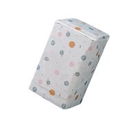 Housse de Lave-linge PEVA Imperméable, Couverture Intégrale Blanche | Portable, Résistante à L'usure et Lavable, pour Machine à Laver, Décoration Simple, Motif Planète