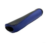 Housse de levier de frein en microfibre PU pour la plupart des automobiles soutenant la cohésion visuelle et la confiance tactile pendant l'utilisation du véhicule (cuir bleu noir)