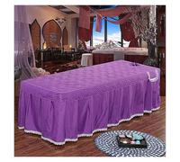 Housse de lit de massage Couvre-lit simple, jupe de massage for lit beauté(PURPLE,70x190cm)