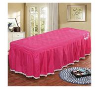 Housse de lit de massage Couvre-lit simple, jupe de massage for lit beauté(Red,70x190cm)