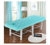Housse de lit de massage Draps de lit en velours épais, doux et respirants, spécialement conçus for les salons beauté, massages spas(LightBlue,180x60cm)