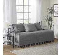 Housse de lit de repos Comfort Spaces - Luxe double face - Matelassage toutes saisons - Literie confortable avec jupe de lit et taies d'oreiller