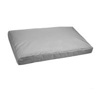 Housse de lit imperméable pour chien - Oxford 210D - À monter soi-même - Housse amovible avec fermeture éclair - Gris (137 x 92 x 10 cm)