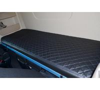Housse de lit pour camion compatible avec Mercedes Actros MP4/MP5/MP6 - Cuir écologique - Noir/Bleu
