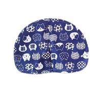 Housse de litière anti-poussière pour chat avec rabat semi-circulaire pour bac à litière automatique, 35 x 25,5 cm, bleu chat