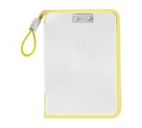 Housse de Livre avec Fermeture éclair - Poche Transparente pour Livres dans la Salle de Classe, Housse de Rangement pour Documents, carnet, Dossier, Fournitures Scolaires, Adultes,
