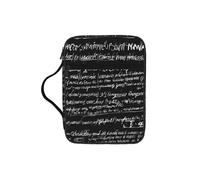 Housse de livre de Bible imprimée scientifique abstraite, chimie, étui biblique pour femmes et filles, avec poignée pour Bible de taille standard