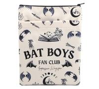 Housse de livre fantaisie SJM Cadeau Bat Boys Fan Club Fantasy Book Lovers Cadeau de lecture Pochette de protection de livre (BAT Boys Fan Club Couverture de livre Noir)