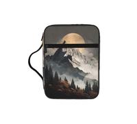 Housse de livre imprimée de la Bible de haute montagne, étui pour femmes et filles, avec poignée pour Bible de taille standard