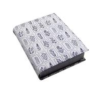 Housse de livre, réglable, protection pour livre, imperméable, adaptable à n'importe quelle épaisseur, couverture de livre imprimée - 3 tailles différentes - Housse livre papier - tissu (Zuces, XL)