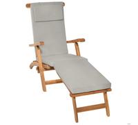 Housse de luxe pour fauteuil de pont LoftLux DC, 175x45x5cm, gris clair
