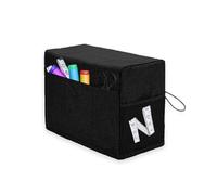 Housse de machine à coudre,cache-poussière, Housse de machine à coudre avec poches de rangement,Housse de machine à coudre pliable, Cache-poussière pour machine à coudre,Couverture durable,noir
