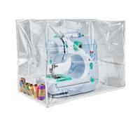Housse de Machine à Coudre Let'Sinstyle avec Poch de Rangement Housses Anti Poussière en Plastique Transparent pour Machine à Coudre Étui de Transport Protecteur pour la Plupart des Machines Standard