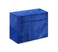 Housse de machine à coudre pliable et résistante à la poussière avec poches fonctionnelles pour organiser la gestion de l'espace d'artisanat (bleu)