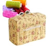 Housse de machine à coudre, sac à poussière à motif floral - avec poignée et poche - Étui de voyage vintage pour machine à coudre - Pour voyage, maison, buanderie, bricolage, projet de tissu