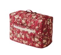 Housse de machine à coudre, sac de rangement de protection | avec poignée et poche - Étui de voyage vintage à imprimé floral pour machine à coudre à la maison, projet de tissu extérieur adulte amateur