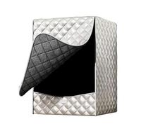 Housse de machine à laver avec chargeur frontal imperméable en tissu Oxford pour sèche-linge, maison, extérieur, salle de bain, balcon (argenté, 60 cm)