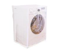 Housse de machine à laver - Construction en PVC hydrofuge, conception de panneau de vision clair, couche de barrière en poussière lourde, finition des bords montée en toute sécurité | Pour l'intérieur