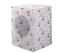 Housse de machine à laver, housse de lave-linge, housse anti-poussière for machine à laver, motif dessin animé mignon, housse transparente et imperméable, chiffon anti-poussière for machine à laver (c