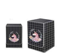 Housse de Machine à laver noire for pluie et sèche-linge, tapis imperméable avant 12kg(A2,60x50x85cm M)