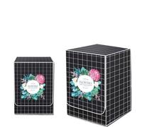 Housse de Machine à laver noire for pluie et sèche-linge, tapis imperméable avant 12kg(A3,60x44x85cm S)