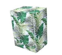Housse de Machine à Laver Vert à Fermeture Éclair, Étanche | Toile Oxford Polyester, pour Lave-linge à Tambour, Protège L'appareil, Entretien Facile