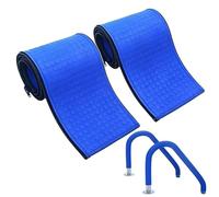 Housse de main courante de piscine,Caoutchouc de Sécurité 2 Pièces Antidérapant | Manchons de rampe | Spa Piscine Enterrée Publique Hôtel Complexe